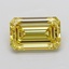 3.53 Ct. Fancy Intense Yellow Emerald Lab Grown Diamond