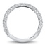 Multi-Row Pave Set Wedding Band, smallside view