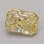 0.92 Ct. Fancy Intense Yellow Radiant Lab Grown Diamond