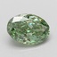 1.08 Ct. Fancy Vivid Green Oval Lab Grown Diamond