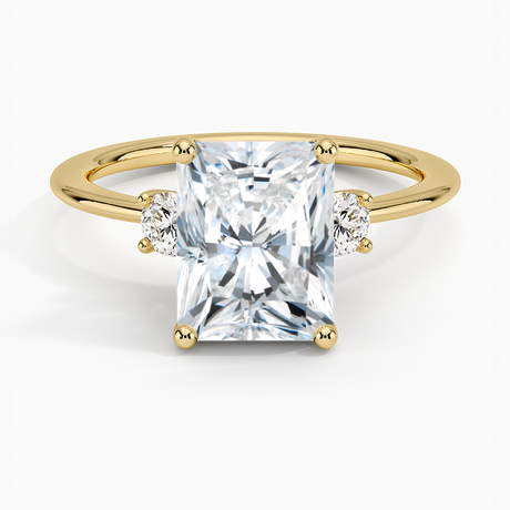 18K Yellow Gold Aimee Three Stone Diamond Ring