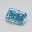 0.75 Ct. Fancy Vivid Blue Radiant Lab Grown Diamond