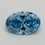 1.82 Ct. Fancy Vivid Blue Oval Lab Grown Diamond