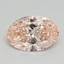 0.72 Ct. Fancy Intense Pink Oval Lab Grown Diamond