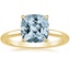 18K Yellow Gold Elodie 1.8mm Solitaire Ring, smalltop view