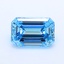 0.98 Ct. Fancy Vivid Blue Emerald Lab Grown Diamond