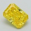 1.27 Ct. Fancy Vivid Yellow Radiant Lab Grown Diamond