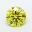 1.35 Ct. Fancy Vivid  Yellow Round Lab Grown Diamond