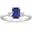 18K White Gold Petite Selene Three Stone Diamond Ring (1/10 ct. tw.), smalltop view