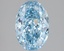 2.04 Ct. Fancy Vivid Blue Oval Lab Grown Diamond