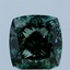 4.02 Ct. Fancy Vivid Green Cushion Lab Grown Diamond