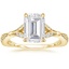 18K Yellow Gold Zinnia Diamond Ring (1/3 ct. tw.), smalltop view