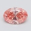 2.00 Ct. Fancy Vivid Pink Oval Lab Grown Diamond