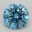 4.08 Ct. Fancy Vivid Blue Round Lab Grown Diamond