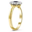 The Beckworth Ring, smalltop view on a hand