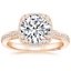 18K Rose Gold Tacori Dantela Bloom Diamond Ring, smalltop view