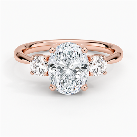 14K Rose Gold Selene Three Stone Diamond Ring (1/3 ct. tw.)