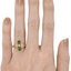 The Lala Ring, smallzoomed in top view on a hand