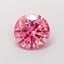 1.21 Ct. Fancy Vivid Pink Round Lab Grown Diamond