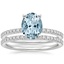 18KW Aquamarine Ballad Diamond Bridal Set (1/3 ct. tw.), smalltop view