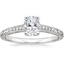 Platinum Hudson Engraved Diamond Ring, smalltop view