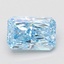 1.55 Ct. Fancy Vivid Blue Radiant Lab Grown Diamond