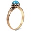 The Azure Ring, smalltop view on a hand