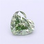 1.10 Ct. Fancy Vivid Green Heart Lab Grown Diamond