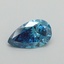 0.52 Ct. Fancuy Vivid Blue Pear Lab Grown Diamond