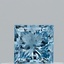 0.32 Ct. Fancy Vivid Blue Princess Lab Grown Diamond