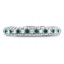 Custom Emerald and Diamond Wedding Band