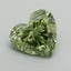 9.13 Ct. Fancy Vivid Green Heart Lab Grown Diamond