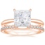 14KR Moissanite Freesia Ring with Sia Diamond Open Ring, smalltop view