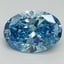 2.13 Ct. Fancy Vivid Blue Oval Lab Grown Diamond