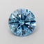 1.38 Ct. Fancy Vivid  Blue Round Lab Grown Diamond