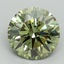 2.56 Ct. Fancy Vivid Green Round Lab Grown Diamond
