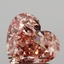 1.44 Ct. Fancy Pinkish Brown Heart Lab Grown Diamond