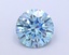 3.06 Ct. Fancy Vivid Blue Round Lab Grown Diamond