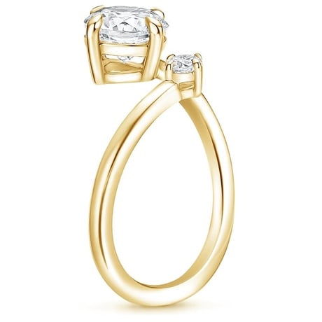 18K Yellow Gold Alma Toi et Moi Diamond Ring