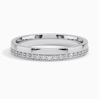 3mm Austin Diamond Ring in 18K White Gold