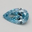 0.71 Ct. Fancy Vivid Blue Pear Lab Grown Diamond