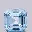 1.02 Ct. Fancy Vivid Blue Asscher Lab Grown Diamond