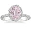 18K White Gold Nova Halo Diamond Ring (1/2 ct. tw.), smalltop view
