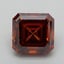3.97 Ct. Fancy Deep  Orange Asscher Lab Grown Diamond