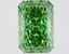 1.63 Ct. Fancy Vivid Green Radiant Lab Grown Diamond