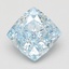 2.69 Ct. Fancy Vivid Blue Cushion Lab Grown Diamond