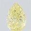 0.83 Ct. Fancy Yellow Pear Lab Grown Diamond
