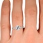 The Illinois Ring, smallzoomed in top view on a hand