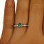 The Cali Ring, smallzoomed in top view on a hand