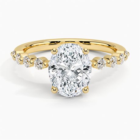 18K Yellow Gold Marseille Half Coverage Diamond Ring (1/4 ct. tw.)
